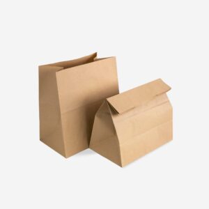 Popieriniai Maišeliai Maistui Išsinešti be Rankenų